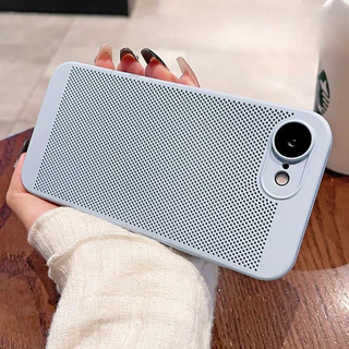 สําหรับ Iphone 17E 16E Cooling การกระจายความร้อน Slim Hard PC เคสโทรศัพท์พร้อมเลนส์แก้วป้องกัน