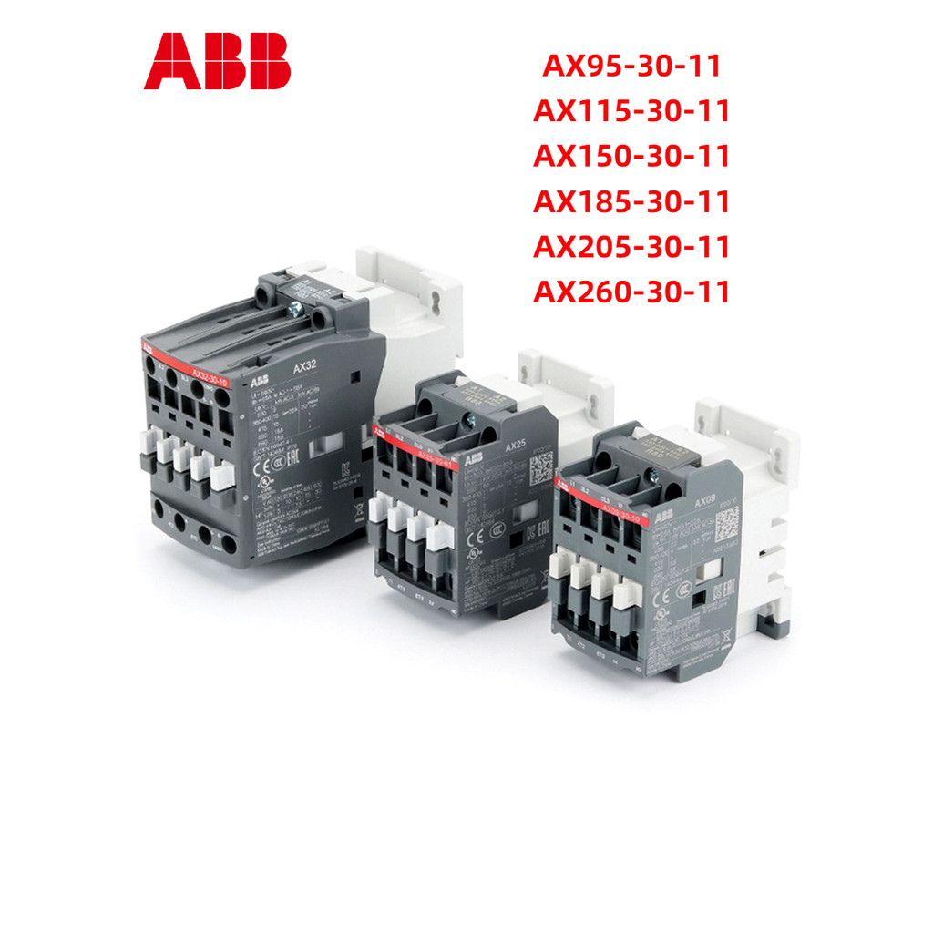 Abb AC Contactor AX09-30-10 220V 18 25 32 40 50 65 80 95 150110V AX95 AX115 AX150 AX185 AX205 AX260
