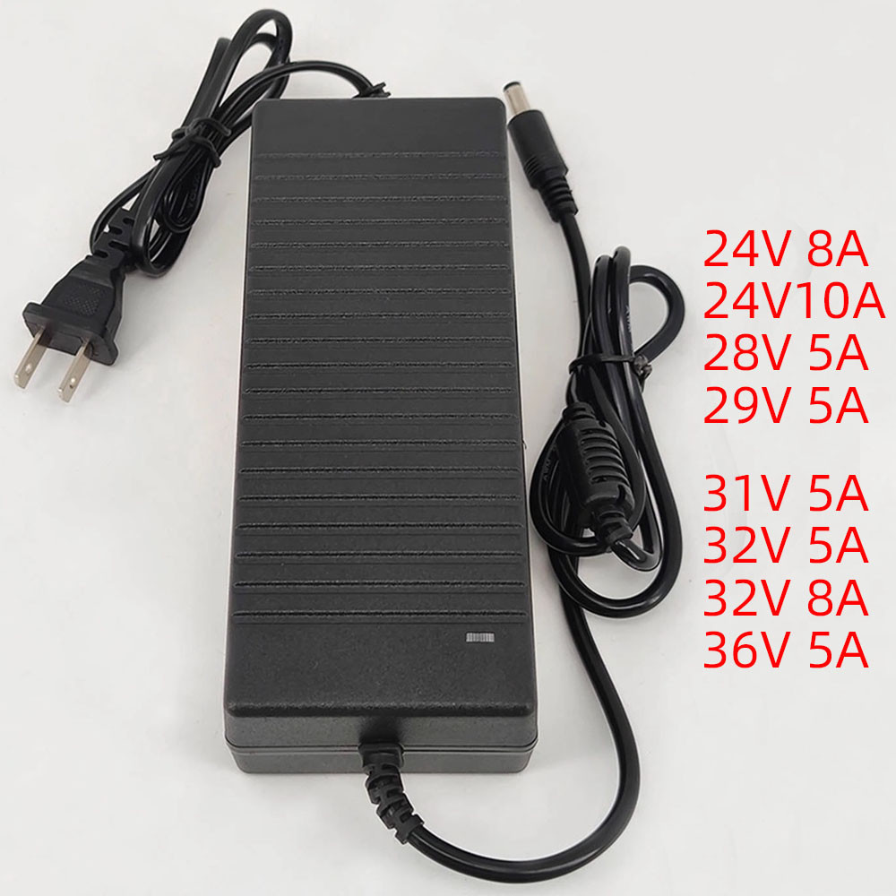 100-240V AC To DC 24V 8A 10A 36V 32V 31V 29V 5A Power Adapter Supply อะแดปเตอร์ชาร์จ 5.5 มม.X 2.5 มม