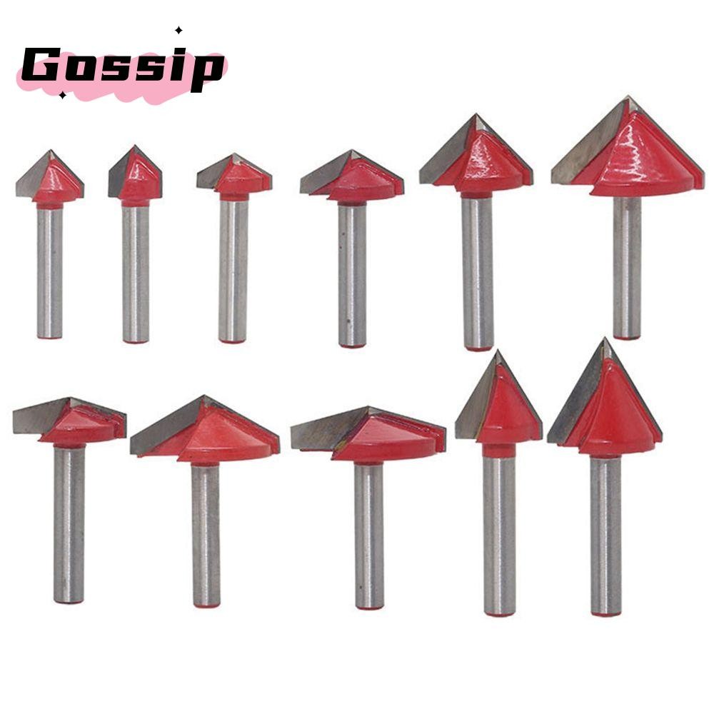 GOSSIP เครื่องตัดกัดงานไม้ 1 ชิ้น End Mill CNC คาร์ไบด์แข็ง|เครื่องมือ