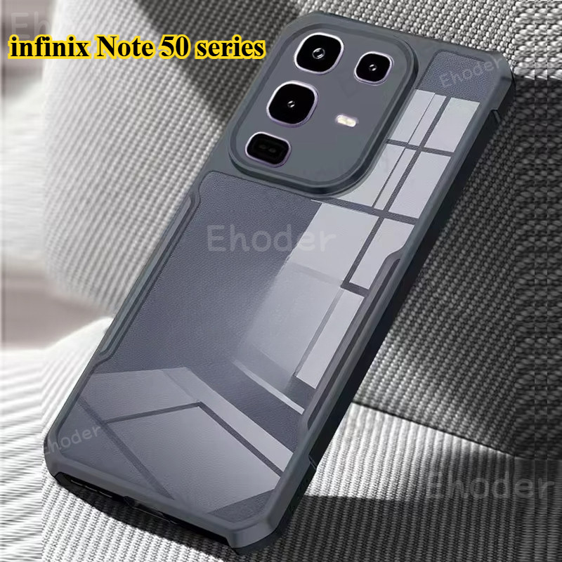 เกราะกันกระแทกสําหรับ infinix Note 50 Pro Plus 50X 4G 5G 2025 เคสโทรศัพท์อะคริลิคโปร่งใสสําหรับ Note50 Note50Pro Note50Pro + Note50X Note50S Lite กล้องป้องกันกรณี