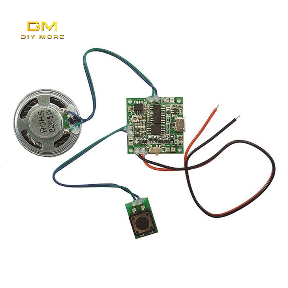 DIYMORE โมดูลเสียง PCB MP3 8 ม. อัดเสียงได้ สําหรับการ์ดอวยพรปีใหม่ คริสต์มาส