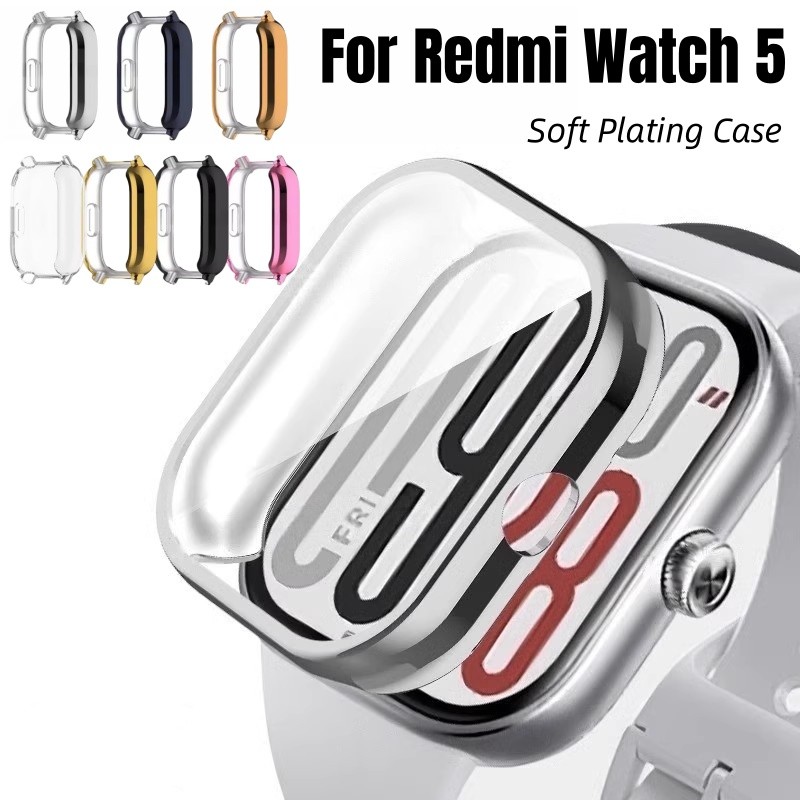 เคสซิลิโคน TPU กันรอย สําหรับ Redmi Watch 5/4/3 Lite/Active ป้องกันรอยนิ้วมือ
