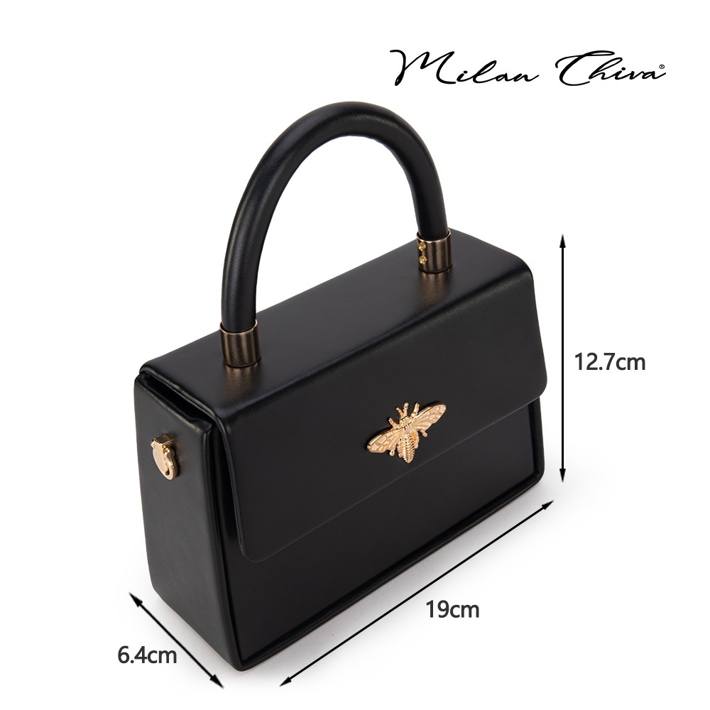Milan Chiva รุ่น Handbags Bags  กระเป๋าสะพายข้าง กระเป๋าถือคล้องมือ ทรงเหลี่ยม