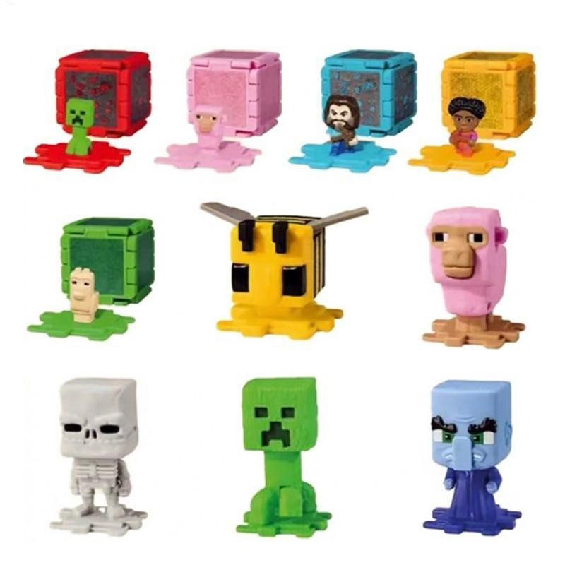 A Minecraft Movie Happy Meal Toy 2025  McDonald's ภาพยนตร์ Happy meal ของเล่นตัวละครบล็อกอาคารชุดตัวละครตัวเลขการกระทํา