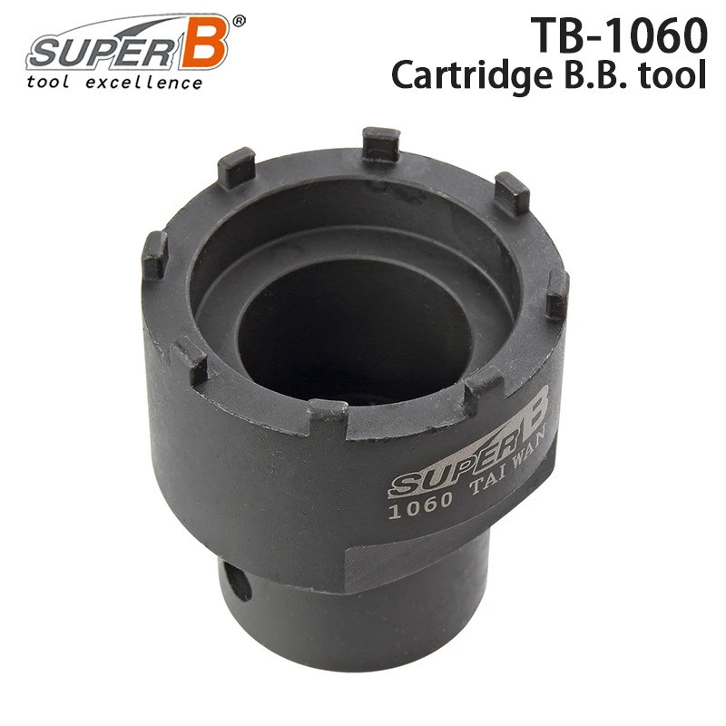 SUPER B TB-1060 ตลับหมึกจักรยาน BB เครื่องมือสําหรับ Shimano/Truvativ/SRAM/และ ISIS ทั้งหมด 8-notch 