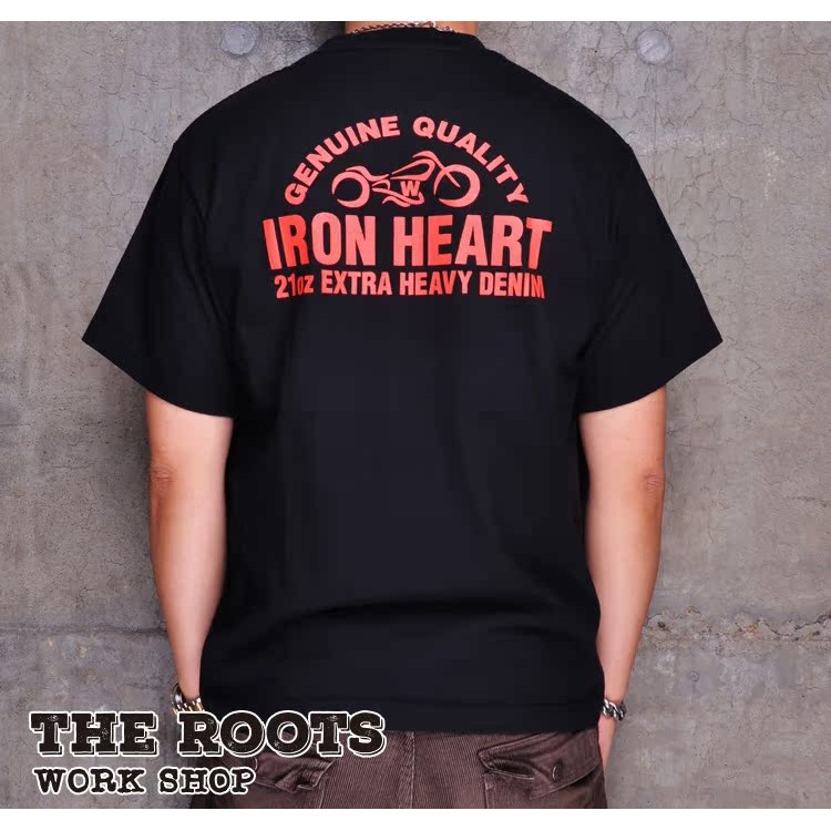 เสื้อยืดผ้าฝ้าย 100% Iron Heart เสื้อยืดแขนสั้นลายดอกไม้
