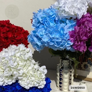 ไฮเดรนเยีย5ก้าน5ดอก ดอกไม้ประดิษฐ์ ขนาด ยาว50cm.