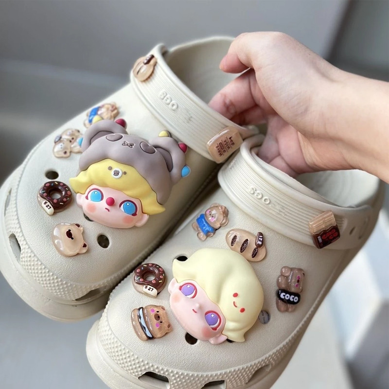 Dimoo Shoe Buckle , อุปกรณ์เสริมรองเท้าการ์ตูนน่ารัก , การตกแต่งรองเท้า DIY 3D สําหรับ Crocs