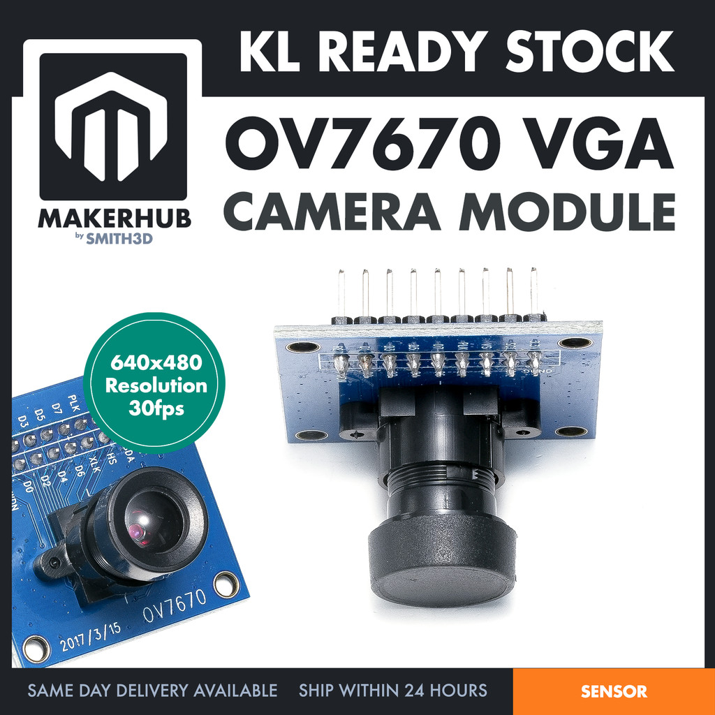 OV7670 โมดูลกล้อง 640x480 VGA CMOS เซ็นเซอร์ภาพ SCCB อินเทอร์เฟซการเปิดรับแสงอัตโนมัติสําหรับ Arduin