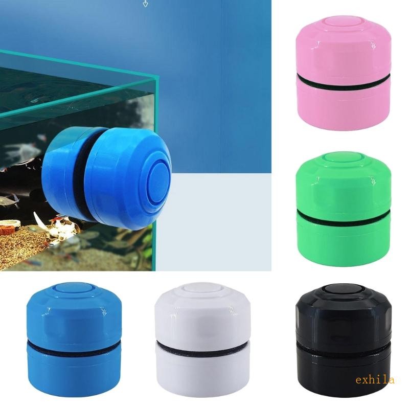 Exhila Aquarium Magnetic Brush Cleaner Magnetic Detachable Tank Scraper Glass Cleaner