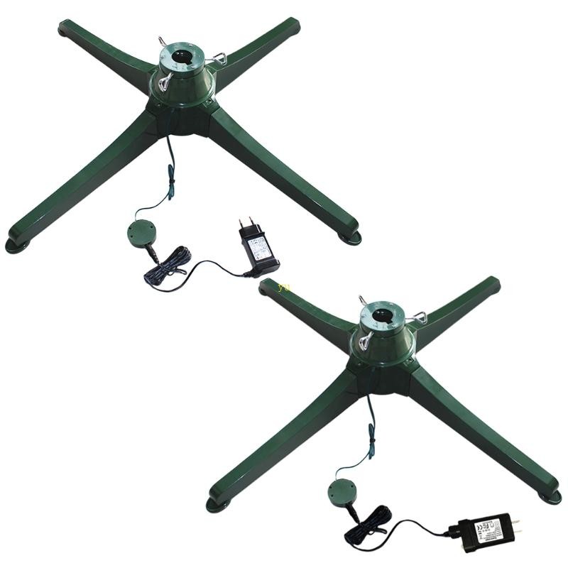 Rotating Christmas Tree Stand Artificial Trees Base Electric Rotating Home Items