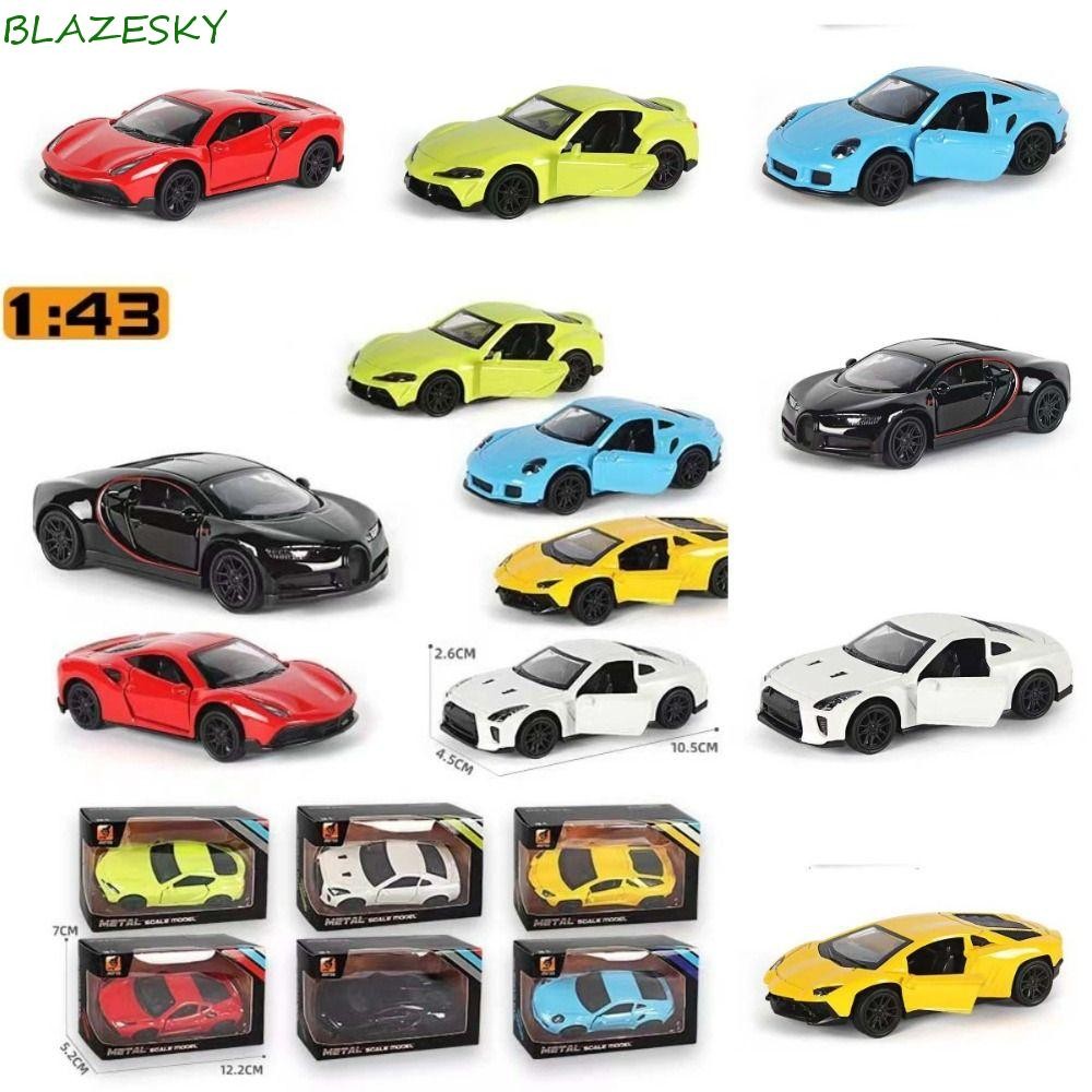 PORSCHE บลาเซสกี้ 1:43 ปอร์เช่อัลลอยรถรุ่น,โลหะผสมรุ่นรถจําลองรถสปอร์ตของเล่น,รถรุ่นของเล่น ของจิ๋ว โลหะรถสปอร์ตเด็กของเล่นเด็กผู้ชาย