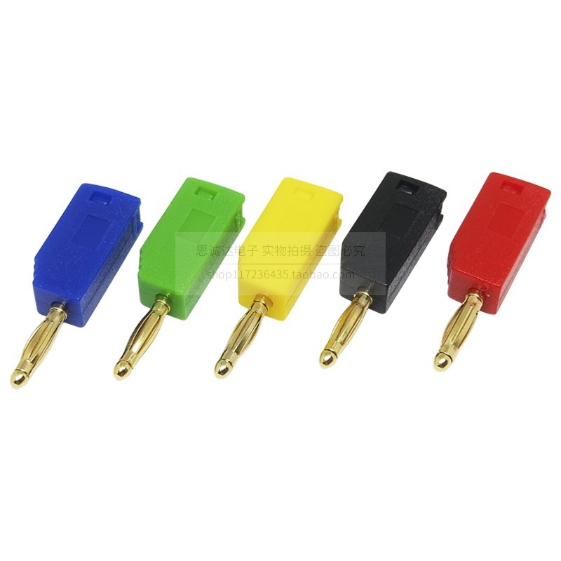 ทองแดงบริสุทธิ์ Gold-Plated 2 มม.กล้วยปลั๊กโคมไฟดอกไม้หัวทดสอบปลั๊ก Renewable ซ้อน K2 ทดลองแผงเชื่อมต่อซ็อกเก็ต