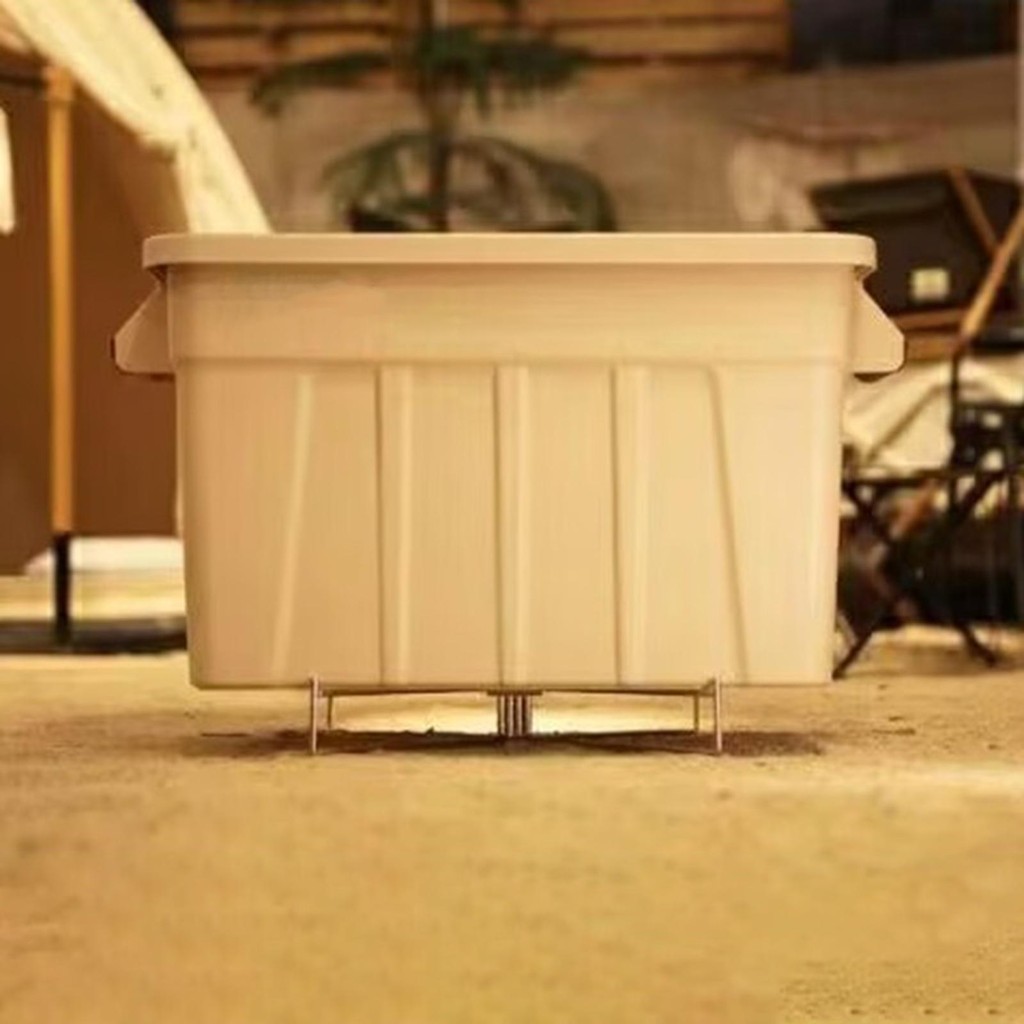 [wishshopeljjda] ขาตั้งแบบพับได้ที่วางกล่องน้ําแข็งที่วางกระเป๋าถังขยะมั่นคงหนักพับได้ - รูปที่ 6