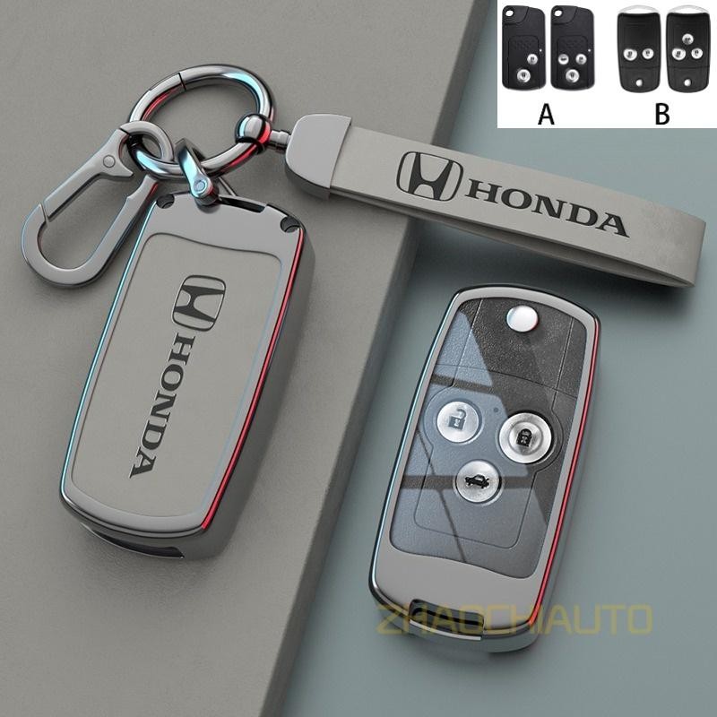 REMOTE Key Case COVER Metal Key FOB SHELL พวงกุญแจสำหรับ Honda Civic FB CRV Gen4 City 2012-2014 Accord G8 Honda CRV CR-V 2012 2013 HRV JAZZ Accord PILOT Acura SPIRIOR