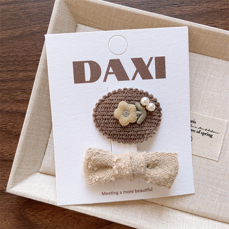 เกาหลีกาแฟโบว์กิ๊บสาวเรียบกิ๊บ