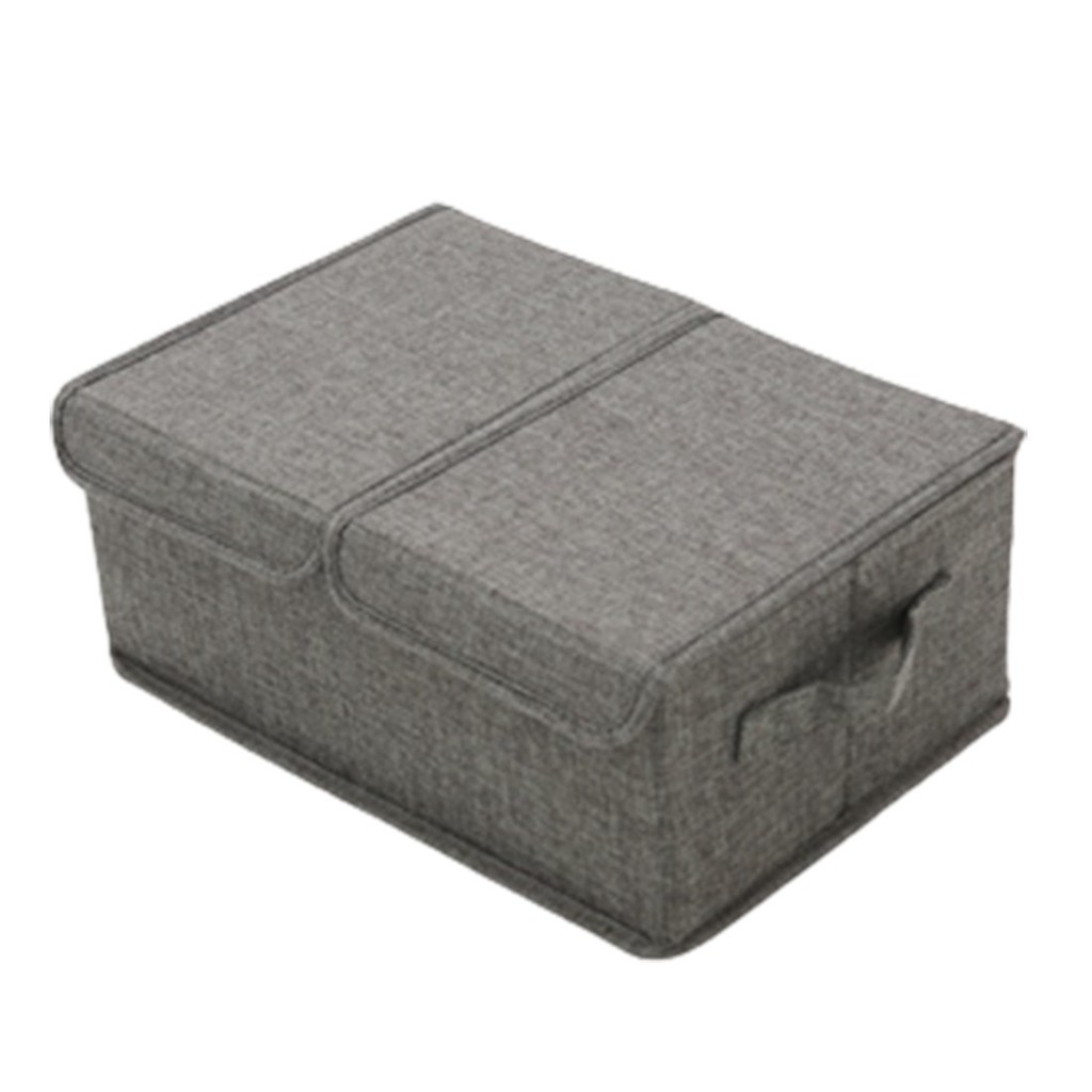 SB Design Square LS กล่องอเนกประสงค์ รุ่น #AL-002/S ผ้า/สีเทา (39x29x16 ซม.) แบรนด์ LIVING STORY