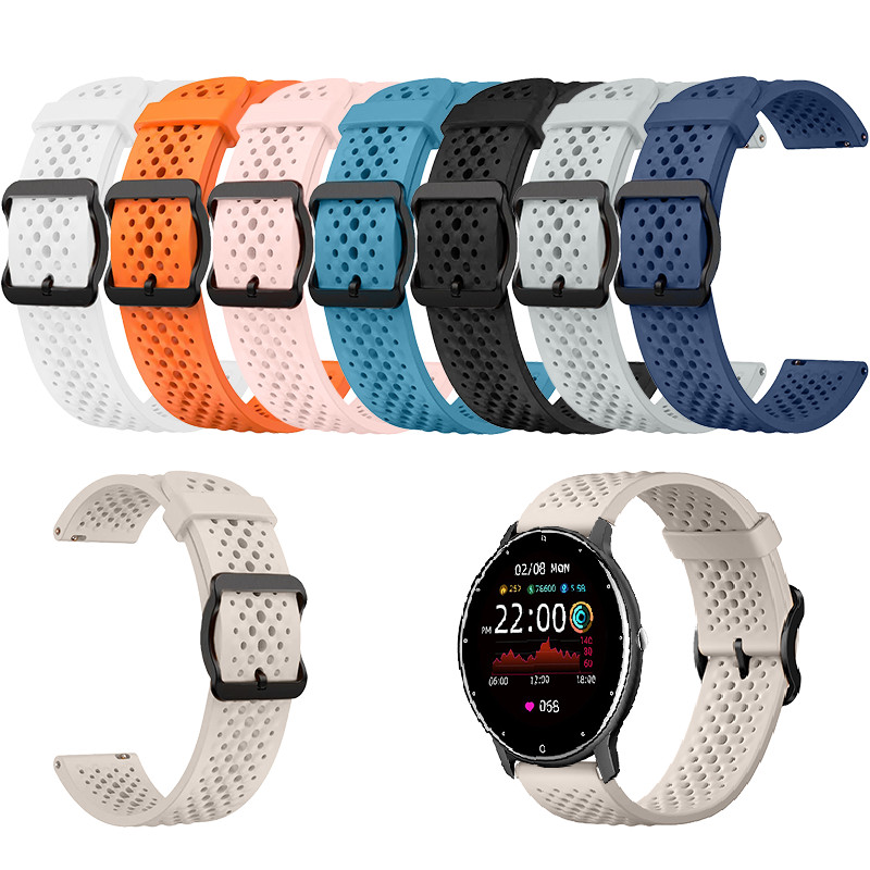 สําหรับ ZL02 / ZL02D / ZL02Cpro สายนาฬิกา 22 มม.ซิลิโคน Soft Replacement Strap