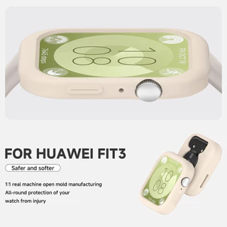 ซองซิลิโคน For Huawei Watch Fit 4/Huawei Watch Fit 4 Pro ฟิล์มป้องกันหน้าจอกันชนยางนุ่ม for Smartwatch for Huawei Fit 3