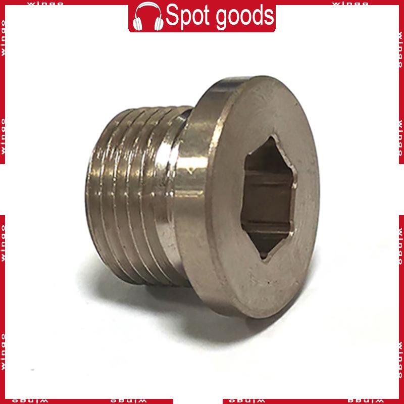 Win O2 เซนเซอร์ออกซิเจน M18x1 5 สแตนเลส Hex Bung ปลั๊ก Wideband Nut Stepped Cap