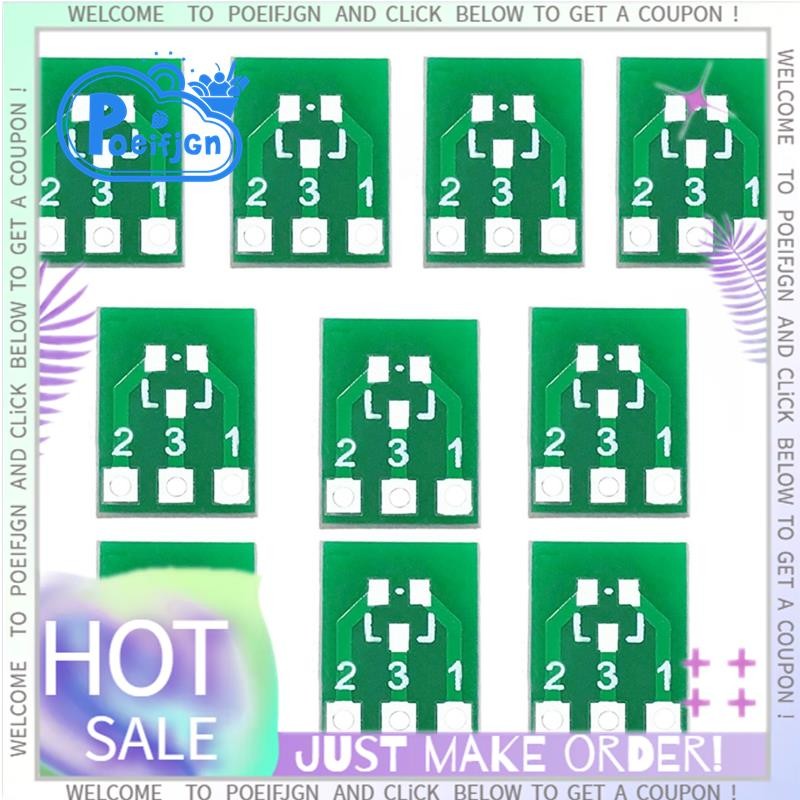 100PCS SOT23 SOT23-3 เปิด SIP3 Double-Side SMD Turn to DIP อะแดปเตอร์แปลงแผ่น SOT SIP IC ซ็อกเก็ต PC