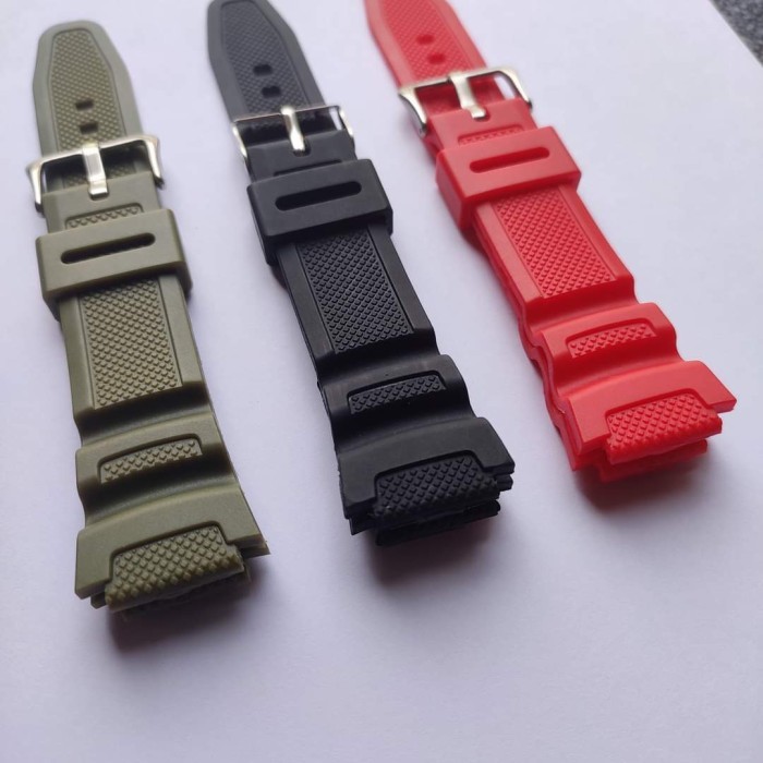 CASIO W218H WATCH STRAP RUBBER STRAP W-218H - สีกรมท่า