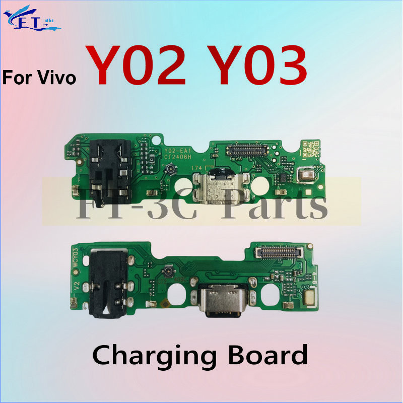 สําหรับ Vivo Y02 Y02t Y02a Y03 Y03T Micro USB ชาร์จบอร์ด PCB Dock Connector Flex เปลี่ยนอะไหล่