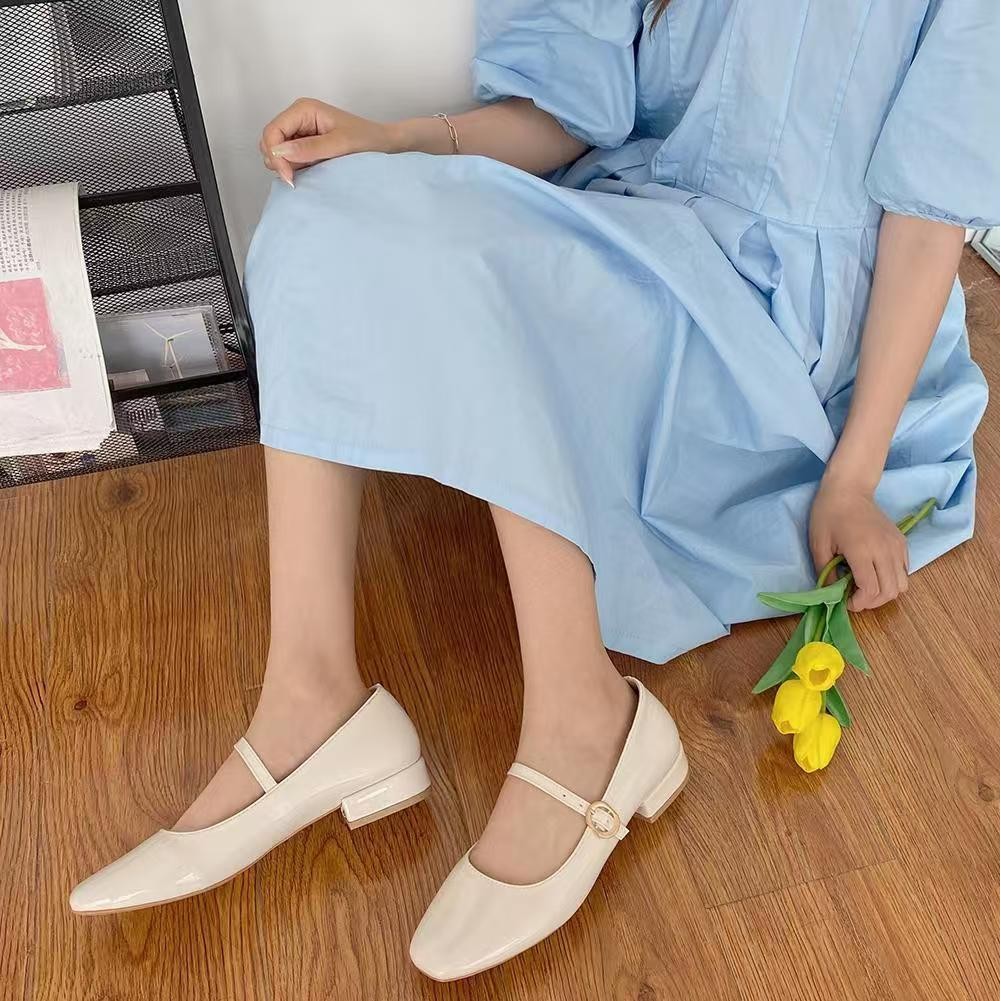 รองเท้าหนังแมรี่เจนมีสไตล์ สบายๆและเรียบง่าย สวมใส่สบาย - รูปที่ 4