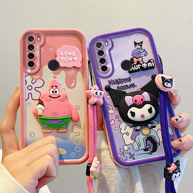 เคสซิลิโคนrealme 5 5i 5 pro 6 6s 6i 6 pro 7 7i c17 7 pro 8 8s 8i 8 pro 9 9 pro plus 9i 4g 5Gเคสโทรศัพท์กันกระแทกสุนทรียศาสตร์ผู้หญิงตุ๊กตาสามมิติเชือกเส้นเล็ก