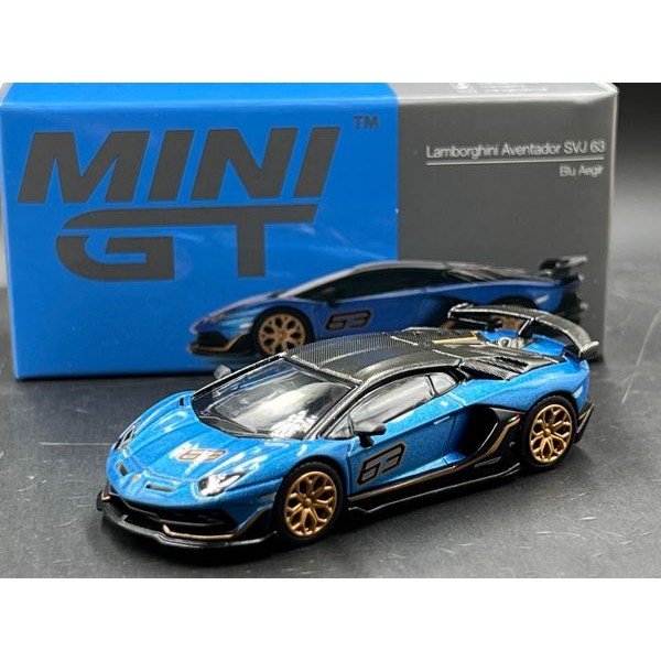 MINIGT Lamborghini Aventador SVJ 63  Blu Aegir