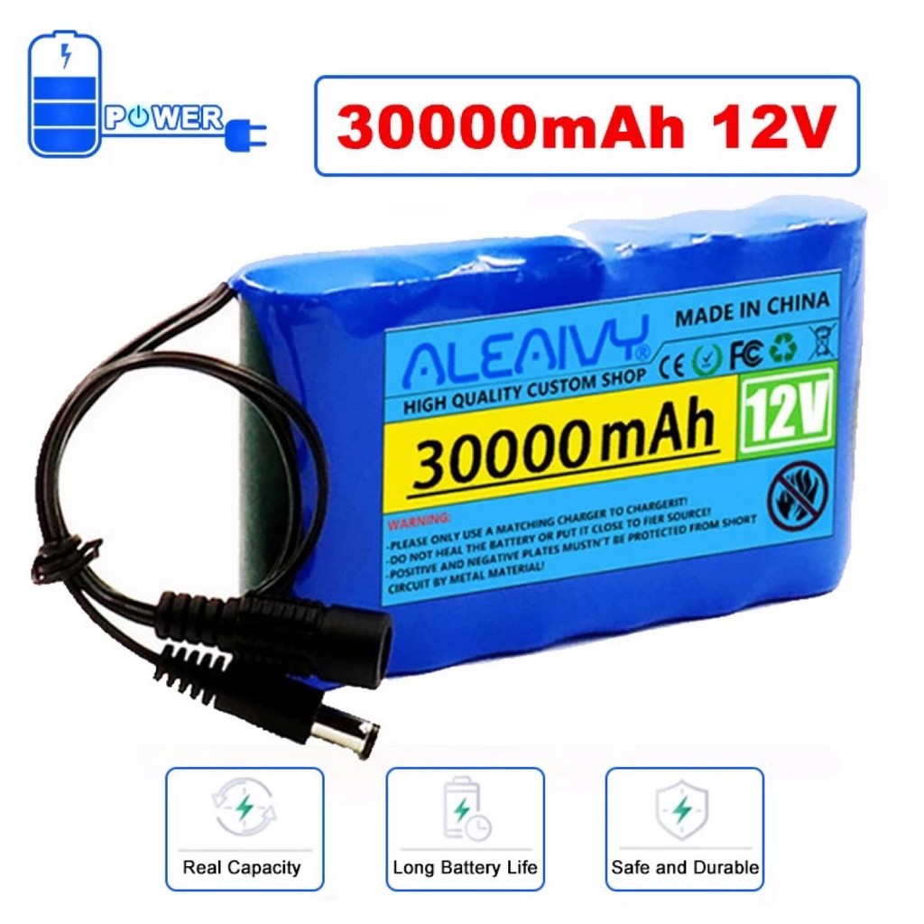 3S2P 12V 30000mAh แบตเตอรี่ลิเธียมไอออนแบบชาร์จไฟได้ DC 12.6 V 20Ah + 1a ชาร์จ