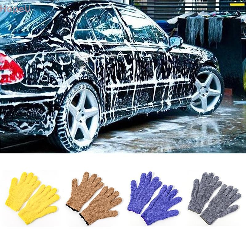[HopeU] Microfibre GLOVE TOUCH TO CLEAN SUPER SOFT DUST EATING WASHING GLOVE MITT