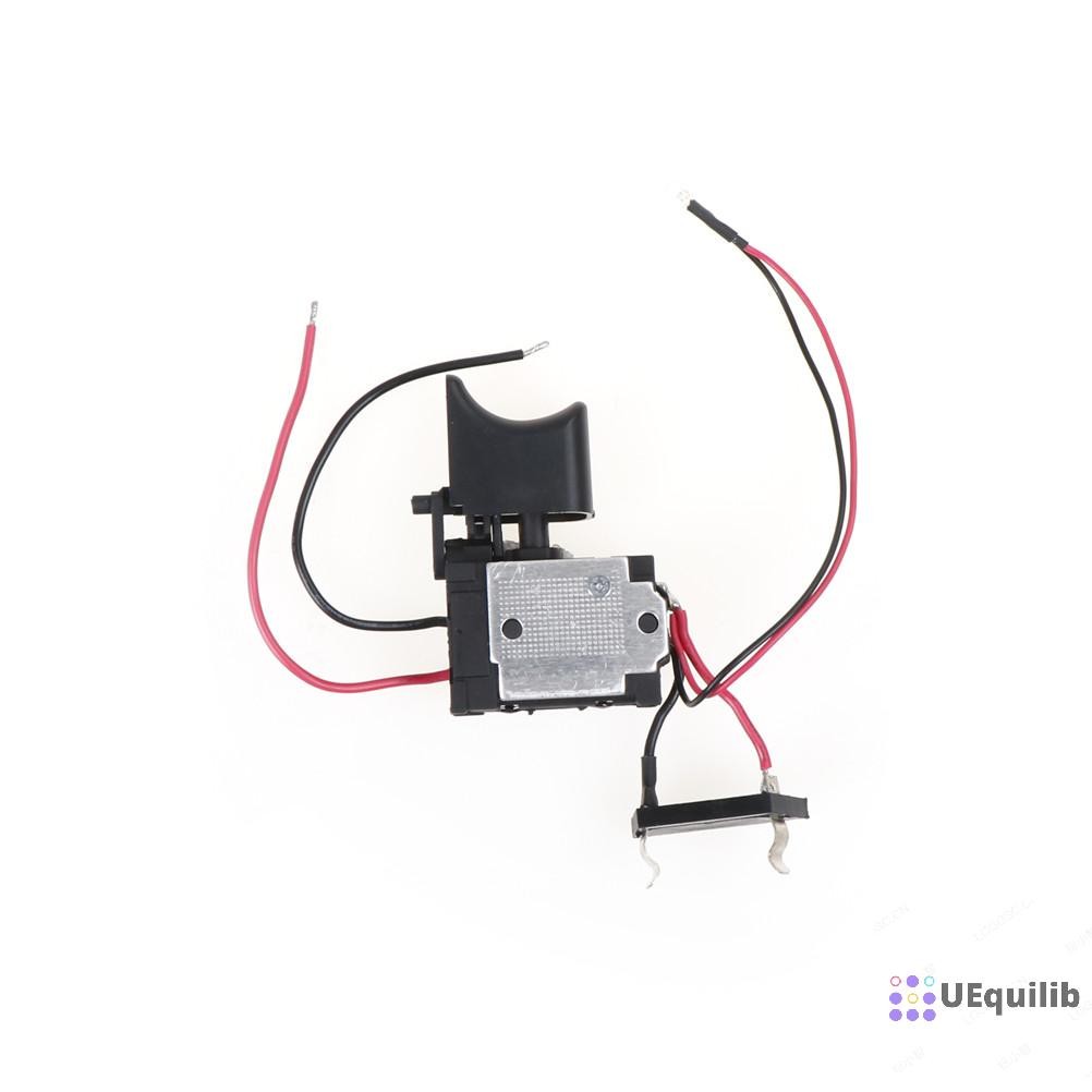Uequilib DC 7.2-24V สว่านไฟฟ้าควบคุมความเร็วกันฝุ่นปุ่มกดสวิตช์ทริกเกอร์ใหม่