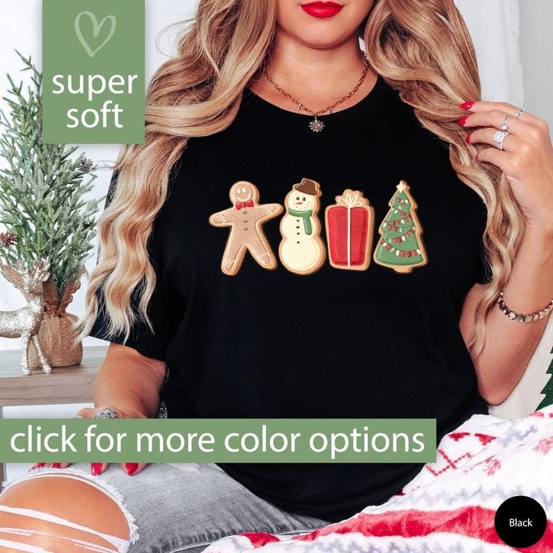 Christmas Cookie Shirt Gift for Women, Christmas Shirt for Women, Gingerbread T-Shirt Cute Gingerbre
