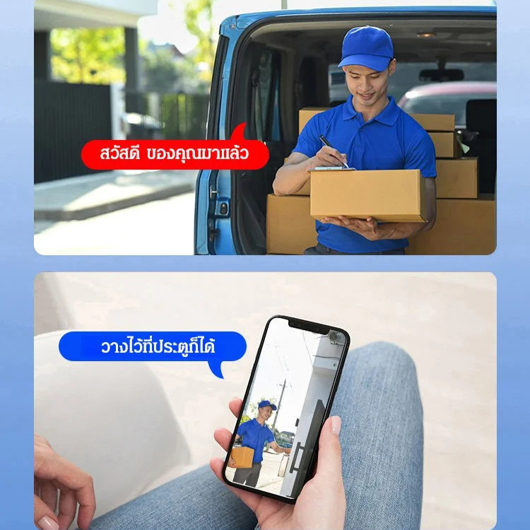 ✨ขายดี✨(ขนาดมินิ)กล้องวงจรปิดตาแมวในครัวเรือน รุ่นฮิตขายดี/กล้อง HD mini WIFI การตรวจสอบและการควบคุมระยะไกล/อินฟราเรดมองเห็นกลางคืน