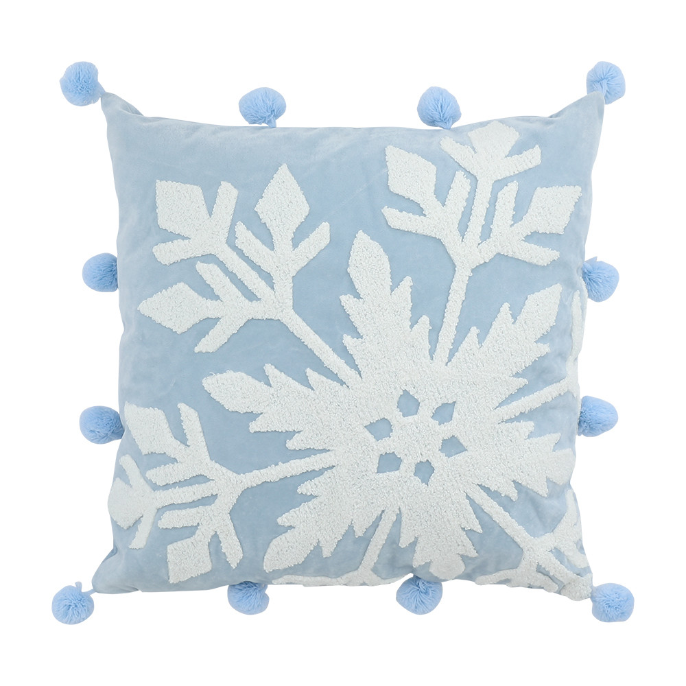 INDEX LIVING MALL หมอนอิง รุ่นบลูอี้-สโนว์เฟลก ขนาด 45 x 45 ซม. - สีน้ำเงิน/ขาว