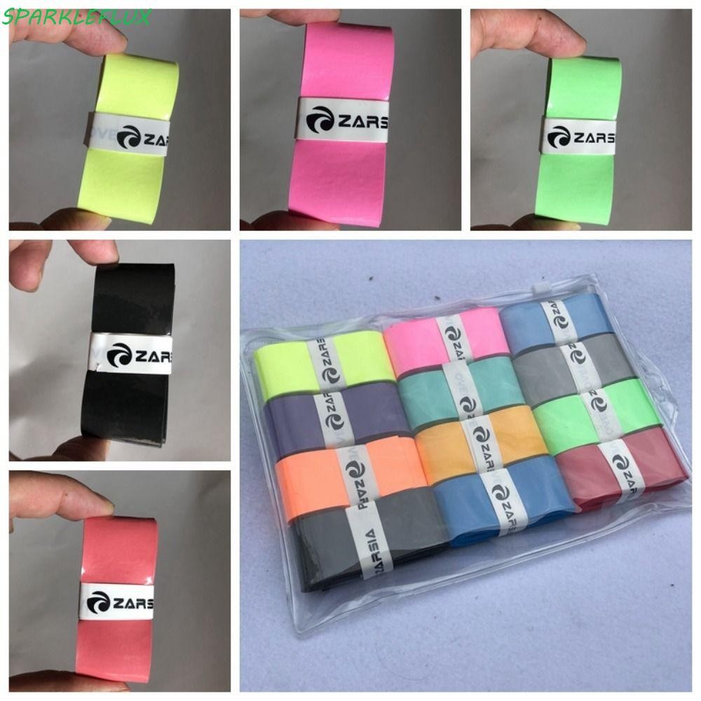 Sparklefflux Anti-slip เทนนิส Overgrips, โพลีเอสเตอร์แอมโมเนีย Tacky Feel ไม้แบดมินตัน Grips, Padel Tennis Grip มือกาว Raquete สีทึบไม้เทนนิส Sweatbands แบดมินตัน