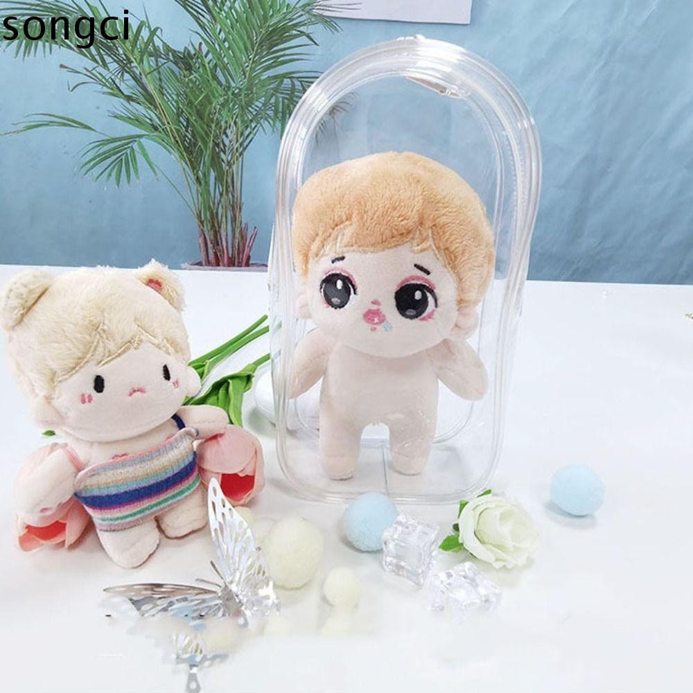Songci ตุ๊กตากระเป๋ากลางแจ้ง, 17 ซม. Labubu Multicolor ตุ๊กตากล่อง,ของเล่นตุ๊กตาอุปกรณ์เสริมกันน้ํา 19*10 ซม.เก็บ 17 ซม.Labu ตุ๊กตา