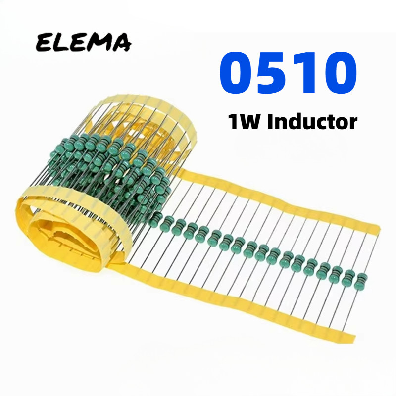 0510 1W ตัวเหนี่ยวนํา 100UH-10mH สีแหวนเหนี่ยวนํา DIP Inductors 100UH 330UH 1MH 2.2MH 4.7MH สีวงกลม 