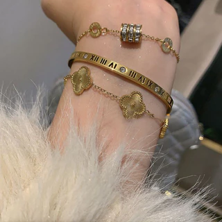 สร้อยข้อมือเอวเล็กสไตล์โรมัน หรูหรา พร้อมสวมใส่ในทุกลุค เครื่องประดับ.Simple Generous