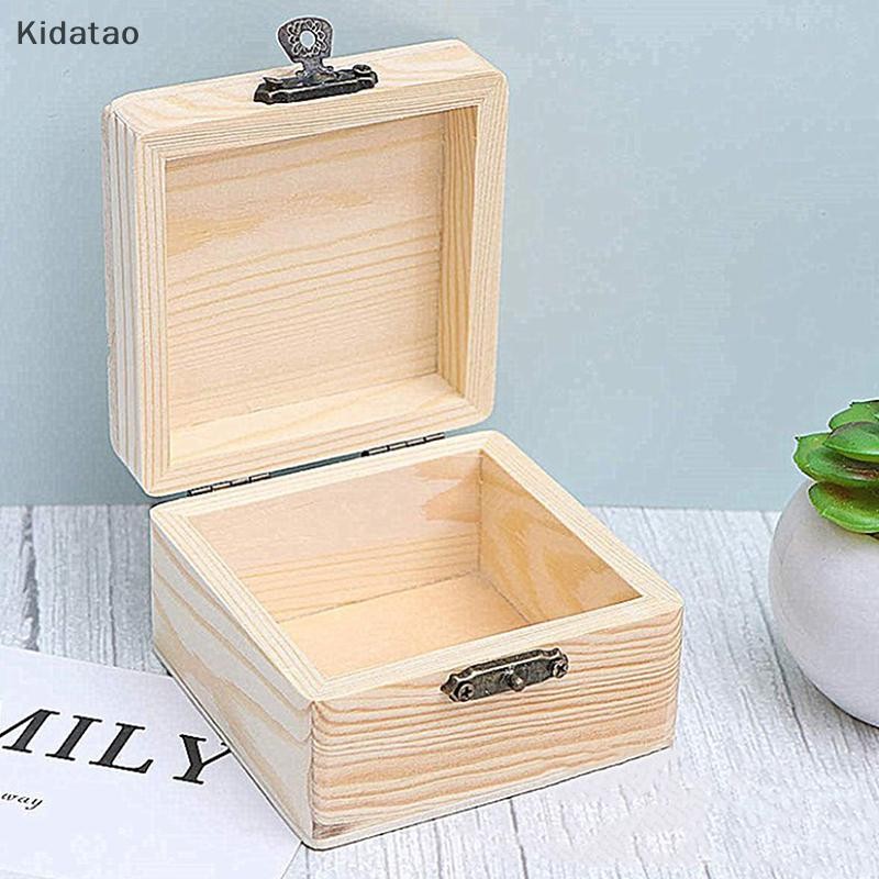 Kidatao กล่องเก็บของสี่เหลี่ยมกล่องวินเทจกล่องบรรจุภัณฑ์ของขวัญประเภทพลิกหลายสีจัดเก็บเครื่องประดับสร้อยคอแหวนใหม่