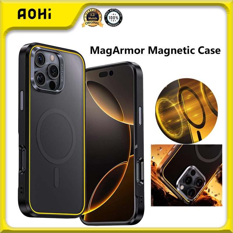 Aohi The Future MagArmor เคสแม่เหล็กสําหรับ iPhone 16 Pro Max Drop Protection Slim กันกระแทกฝาหลัง