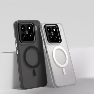 สําหรับ Xiaomi 15, 15 Pro Case ELVEV Semitransparent Matte H…