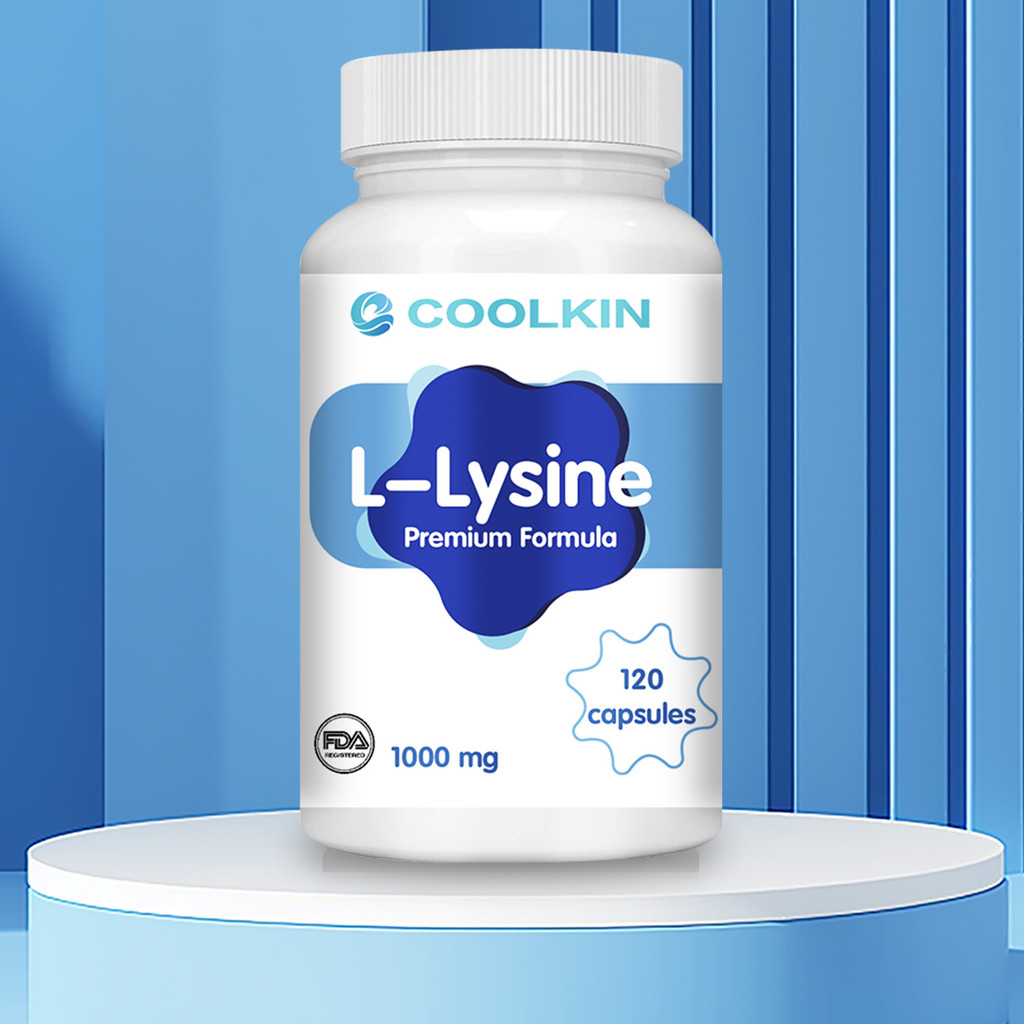 Coolkin, L-Lysine 1,000 มก. ส่งเสริมการสังเคราะห์คอลลาเจน, การดูดซึมแคลเซียมและสุขภาพเซลล์ - สําหรับ