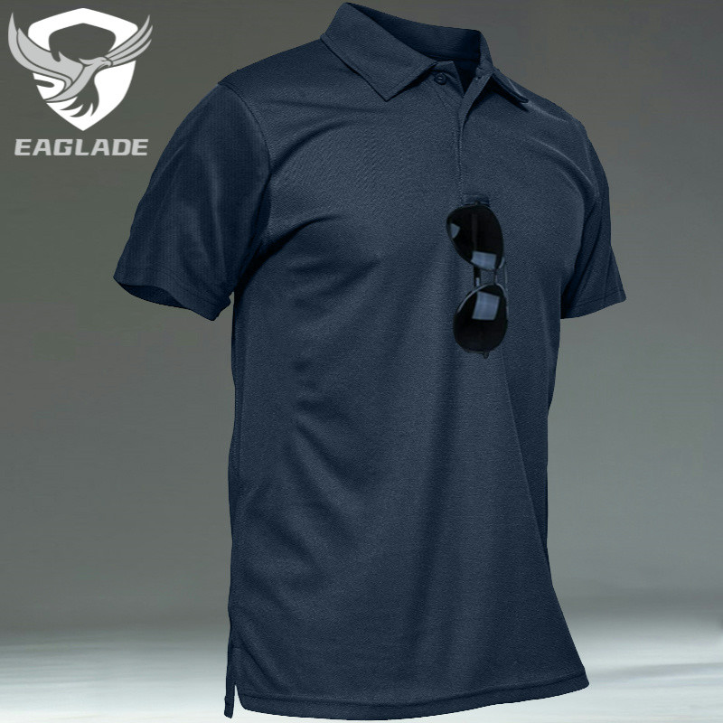 Eaglade เสื้อโปโลคาร์โก้ยุทธวิธีสําหรับผู้ชาย Ixp สีน้ําเงิน A01
