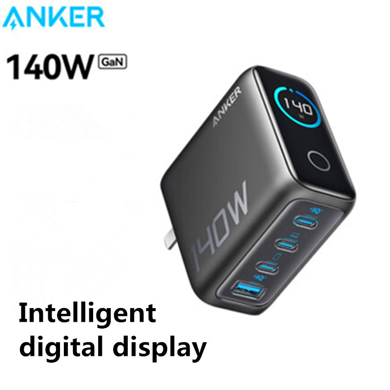 140w USB C Charger Block Anker USB C Charger Gan 4-Port Compact Folding Gan Charger สําหรับ iP 16/15/14/13/12/11 และอื่นๆ Series
