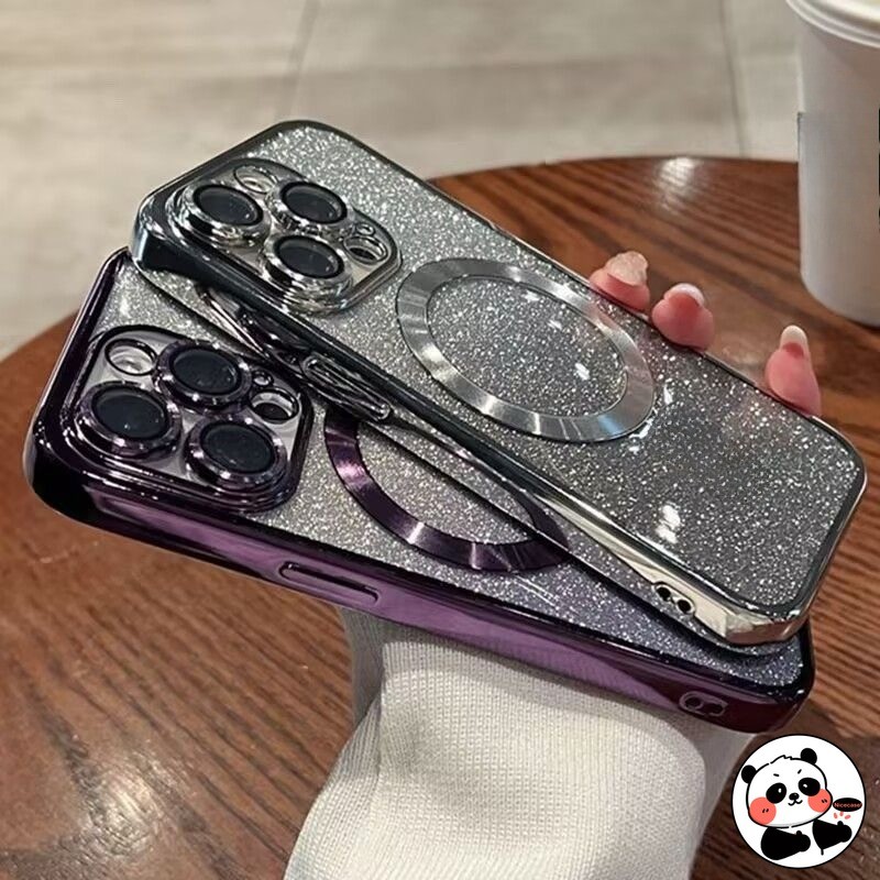 หรูหราชุบแม่เหล็กเคสโทรศัพท์สําหรับ Vivo X200 Pro Mini V40 Lite Y200 S1 V11i V9 iQOO NEO3 Z9 Z9X Z8X