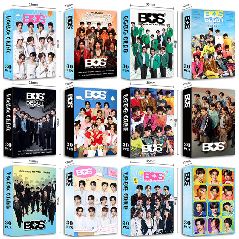 30 ชิ้น LOMO card BUS การ์ดโฮโลแกรม Photocards BUS เพราะคุณ I Shine TRANSFORMER Lomocards การ์ดสองด้าน อัลบั้มใหม่ฮิตเพลง stage Idol Collectibles