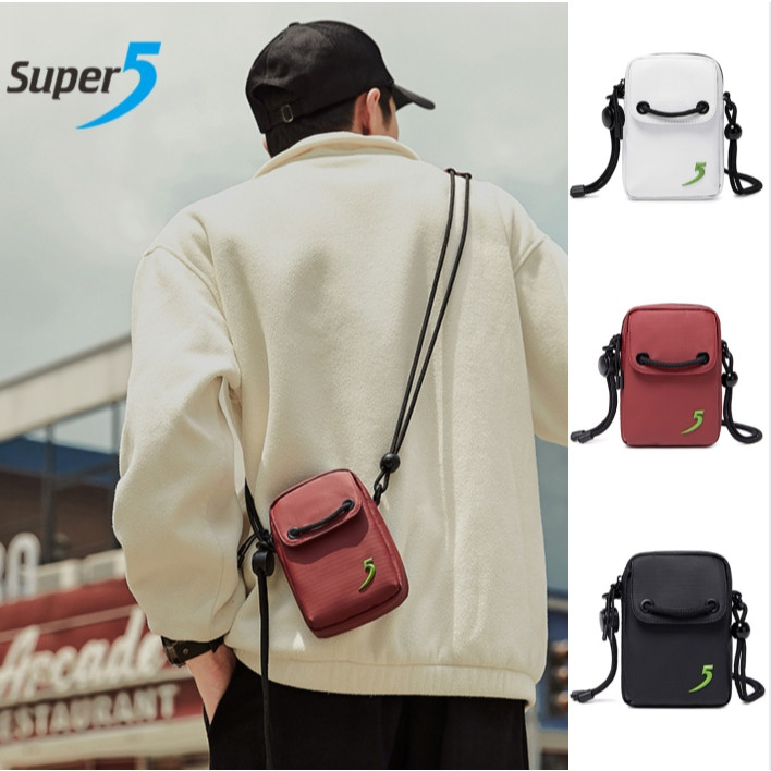 แบรนด์ใหม่✨Super Five FK00525 กระเป๋าสะพายข้างใบเล็ก เท่ๆ รุ่งใหม่น้ำหนักเบาผ้ากันน้ำ